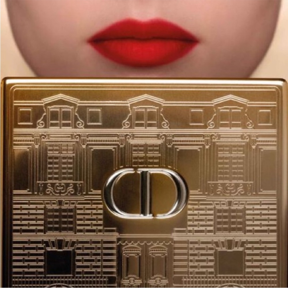 Dior golden clutch